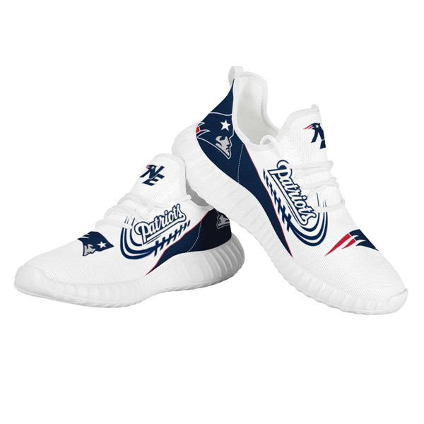 Men's New England Patriots Mesh Knit Sneakers/Shoes 006